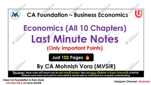 First page of LAST MINUTE NOTES CH 1 TO 10 MV SIR