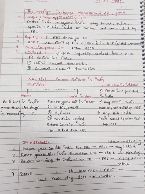 First page of Share capital and debenture may 26 hand written notes.