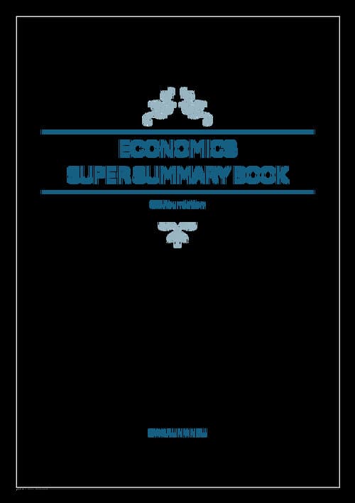 First page of CA foundation economics super summary pdf by CA Arun anbu
