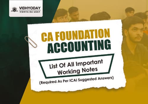 First page of CA FOUNDATION Accounting Adjustments Notes