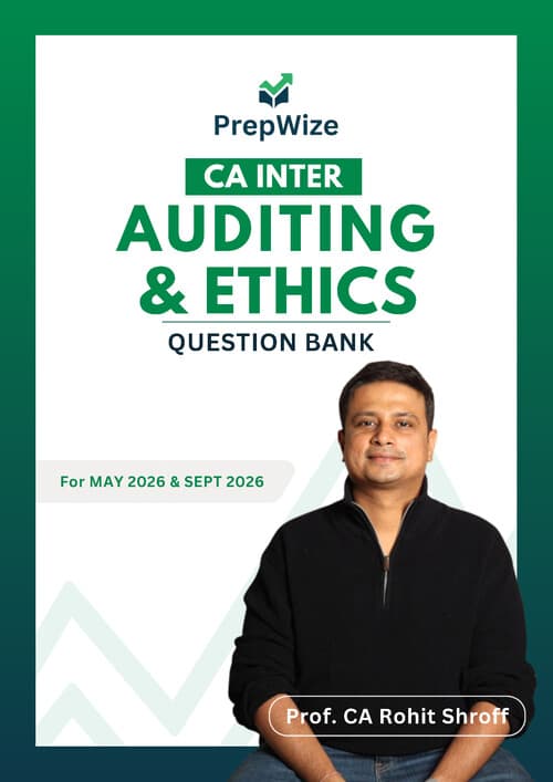 First page of AUDIT QUESTION BANK BY PROF. CA ROHIT SHROFF FOR MAY 26 & ONWARDS
