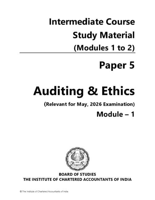 First page of Audit full icai material