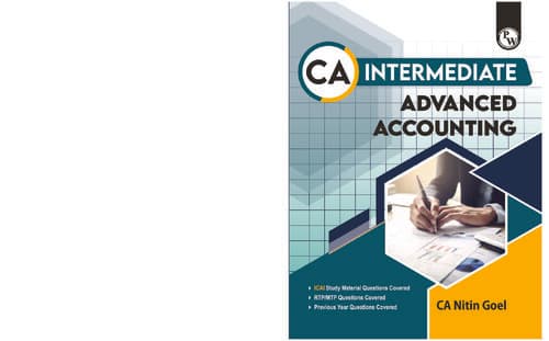 First page of Ca Nitin Goel Accounts latest Edition E book If Anybody wants PW, JK shah , Ekagrata, VC Gurukul Classes DM me ✔️