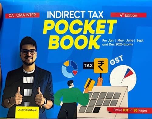 First page of GST Pocket Book By Amit Mahajan Sir ✅ If Anybody wants PW, Parag Sir, VC Gurukul & Ekagrata classes DM me ✅