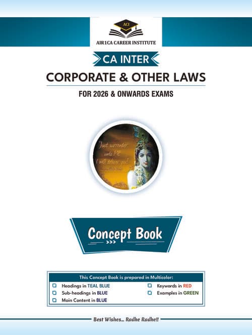 First page of CA INTER LAW Summary Notes Air1