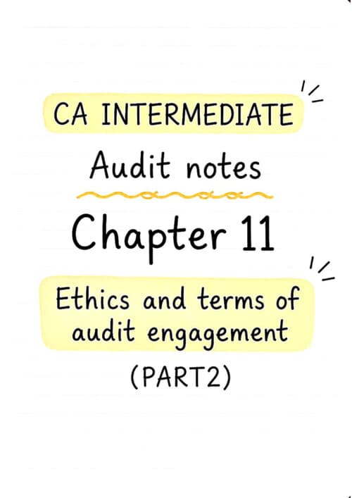 First page of Chapter 11...part 2 ...!! Ethics and terms of audit engagement...