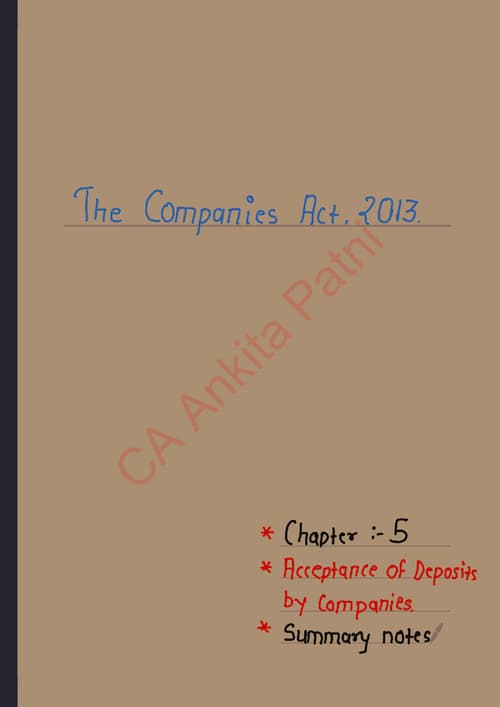 First page of Notes by Ankita patni chapter 5