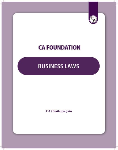 First page of Business Law cj style E-book
