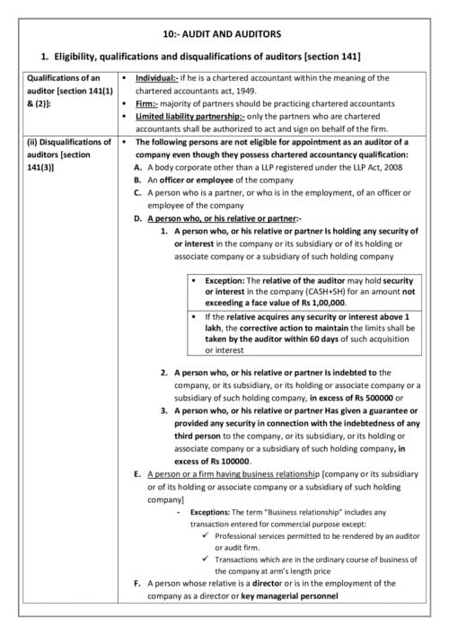 First page of Chapter 10 law