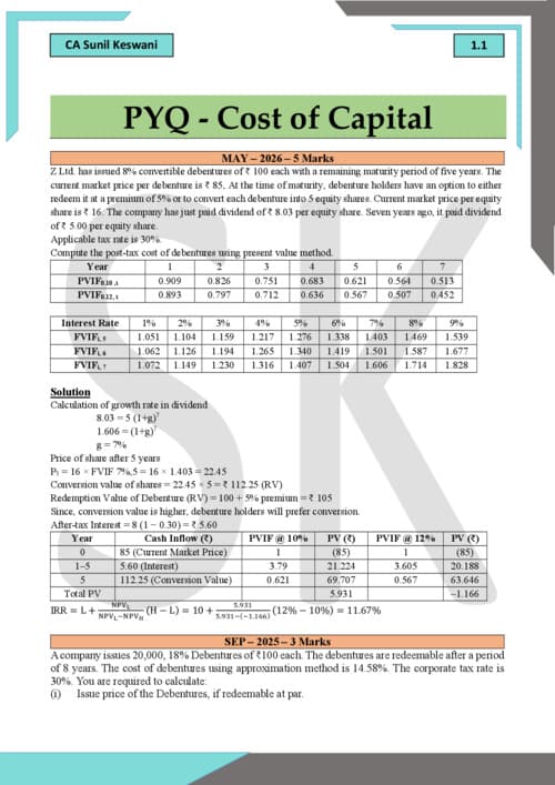 First page of F.M. ALL MTP RTP AND PYQ INCLUDE CA WALLAH