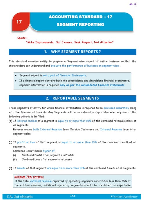 First page of As 17