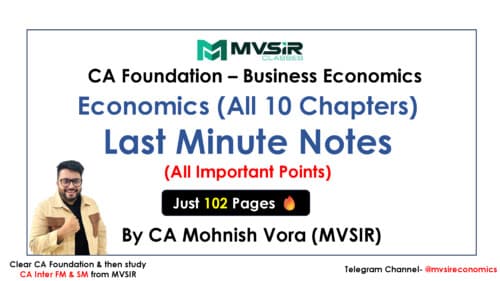 First page of Last minute notes