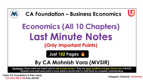 First page of pocket notes