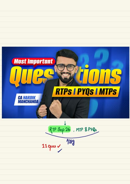 First page of Ca foundation accounts mtps rtps pyqs