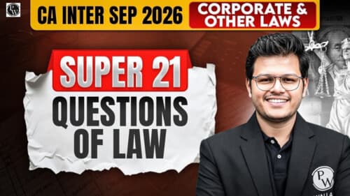First page of LAW SUPER 21 BY CA CHAITANYA JAIN FOR SEPTEMBER, 2026