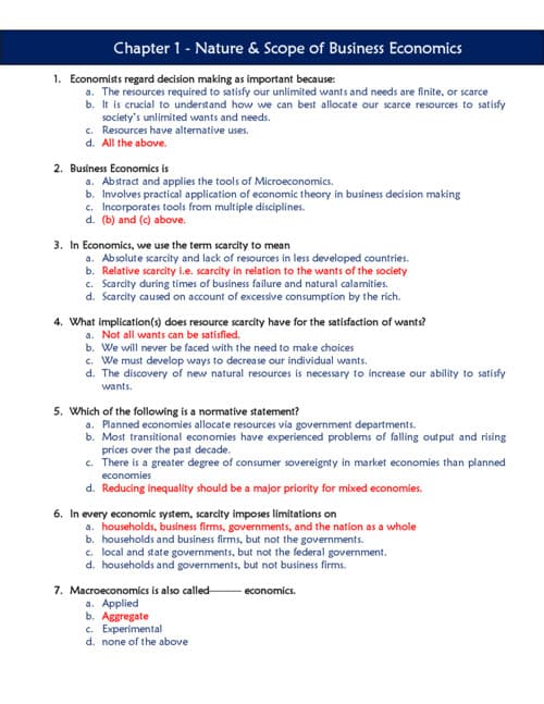 First page of Business Economics