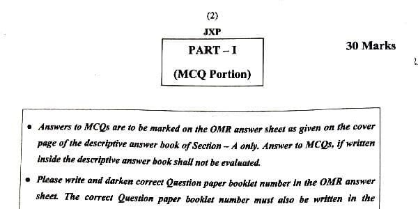 First page of FM SM QUESTION PAPER ALONG WITH MCQS OF SEPTEMBER, 2026 EXAMS HELD BY THE ICAI