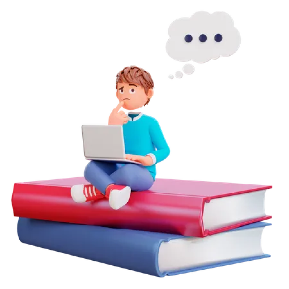 Student on Books