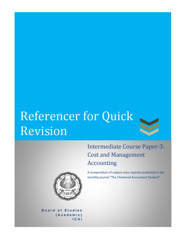 Revision Capsule by ICAI 