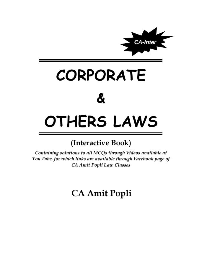 Law Question Bank by CA Amit Popli