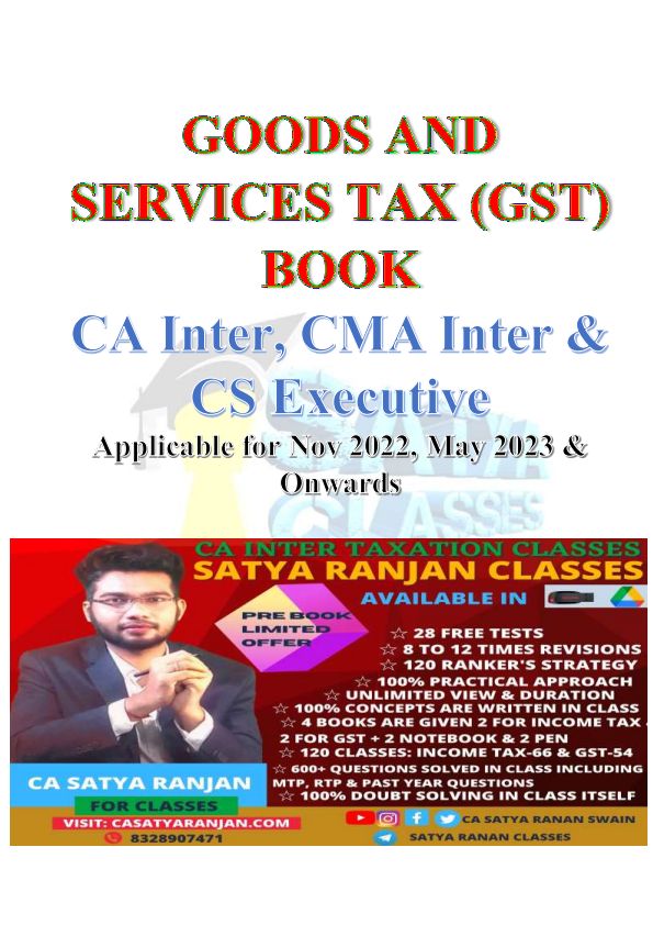 Taxation Book by CA Satya Ranjan