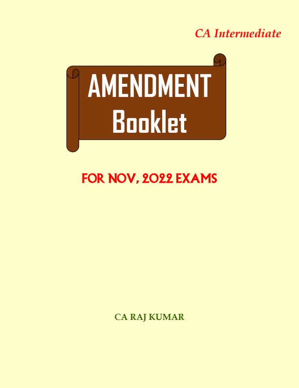 Taxation Amendments by CA Rajkumar 