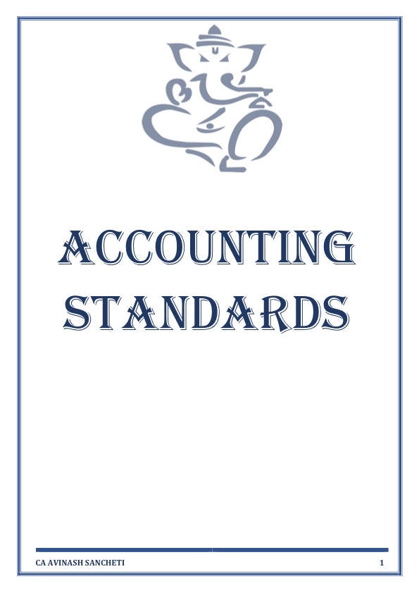 Accounting Standards Notes with Past Analysis by CA Avinash Sancheti