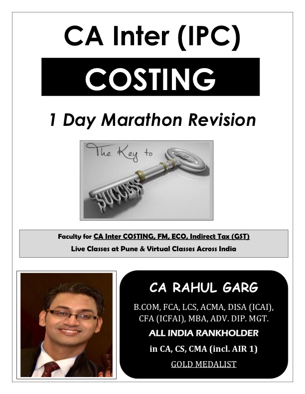 Costing Marathon Notes by CA Rahul Garg 
