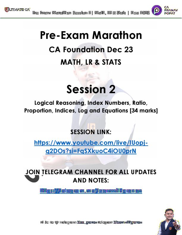 MATHS MARATHON [PART2]