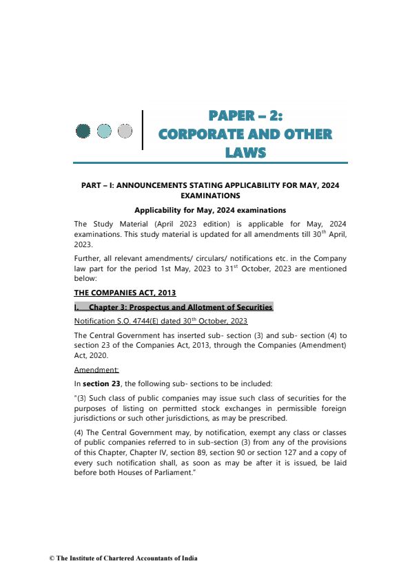 Revision Test Paper l New Syllabus l May 2024