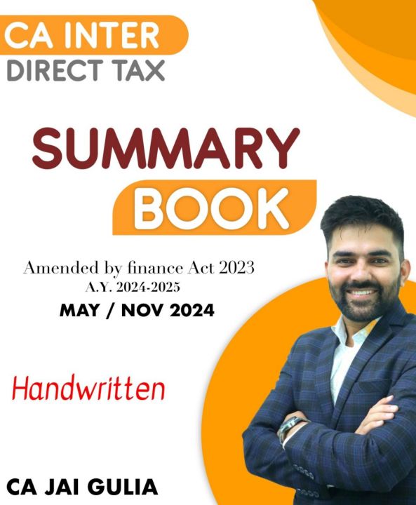 CA INTERMEDIATE
GST SUMMARY BOOK
BY JAI GULIA