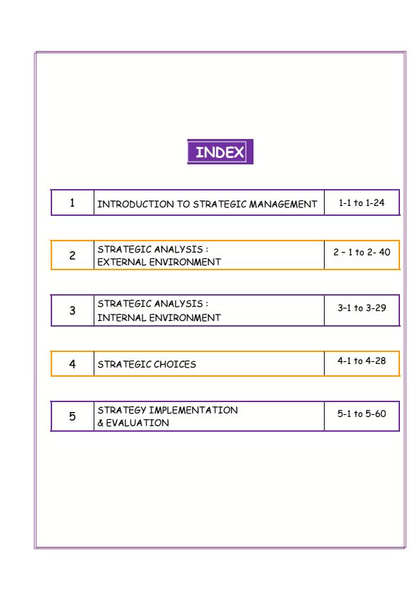 Strategic Management Notes (Swapnil Patni)