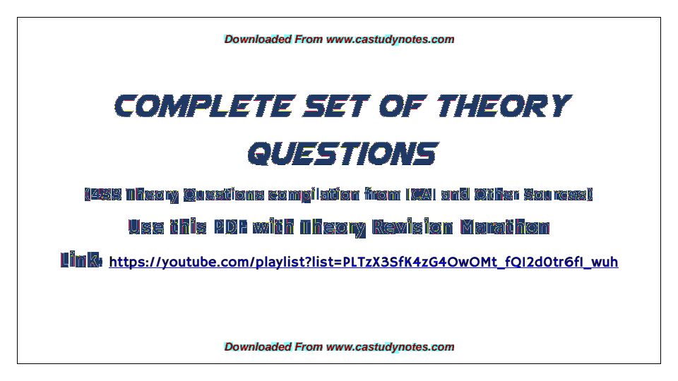 Complete Set of Theory Questions of Statistics
( Quantitative Aptitude)