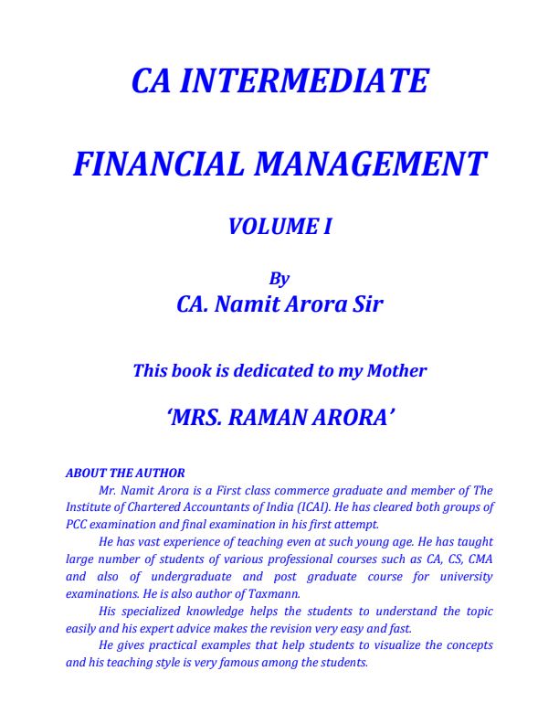 FM Detailed Notes alongwith Chart