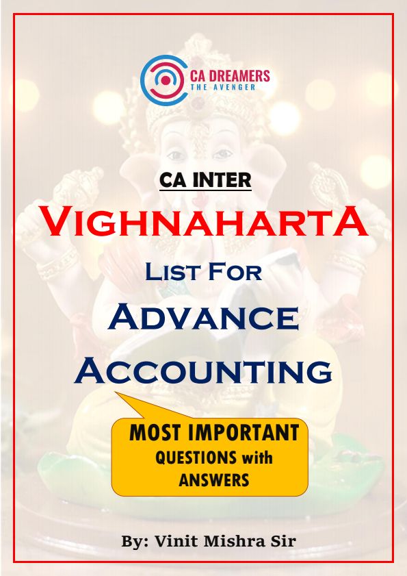 Vighnaharta List for Advanced Accounting 
Most Important Questions alongwith answers 