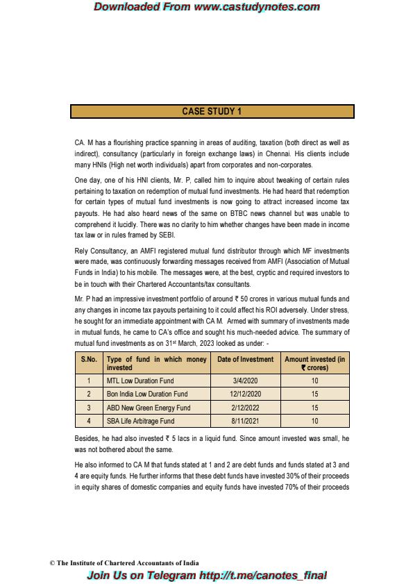 ✅ Paper 6 : Integrated Business Solutions
      ? ICAI New Study Materials
      ✏️ May'24 & Nov'24 Onwards Exams

