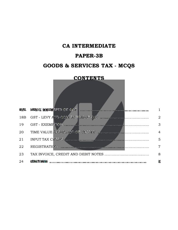 CA Inter GST MCQs 
All chapters available in one pdf ??