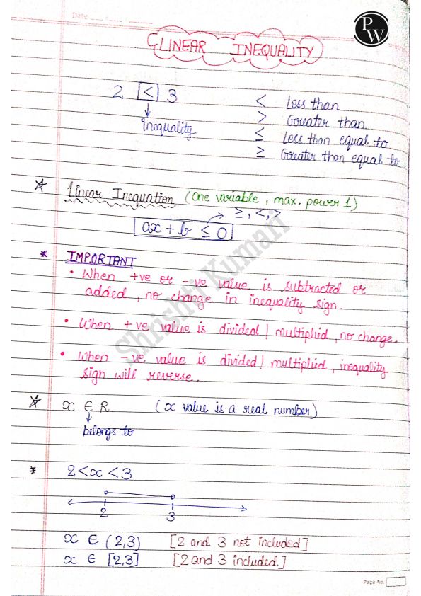 Quantitative aptitude
Linear inequalities notes 