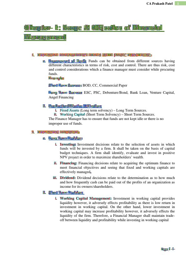 CA Prakash Patel 
Ca inter Financial Management theory .