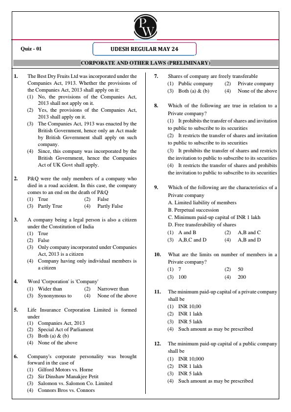 Law mcqs by gurupreet Singh sir