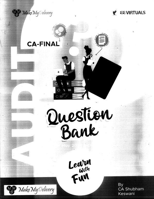 CA Final Advanced Auditing, Assurance & Professional Ethics Question Bank for May 2024 onwards by CA Shubham Keshwani Sir..??

Follow my Telegram Channel for Free Notes, QB, MCQ and many more.. 

Channel link: https://t.me/cafreenotes