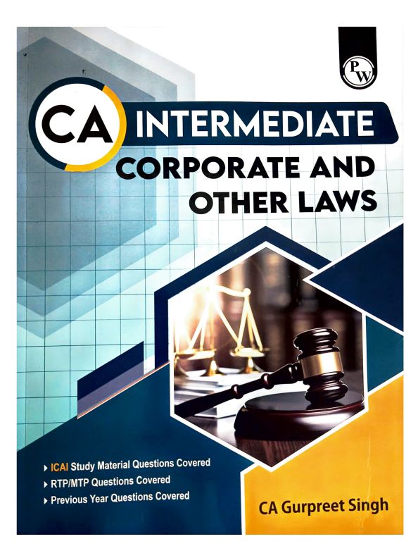 PW CA Gurpreet Singh hand typed notes for CA inter corporate and other laws 