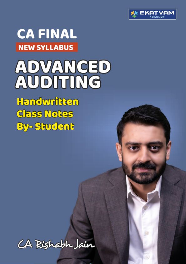 CA Final Advanced Auditing, Assurance & Professional Ethics Handwritten Notes for May 2024 onwards by Student of CA Rishabh Jain Sir..?? (*its for final bymistake inter is mentioned on page 3)

Follow my Telegram Channel for Free Notes, QB, MCQ and many more.. 

Channel link: https://t.me/cafreenotes