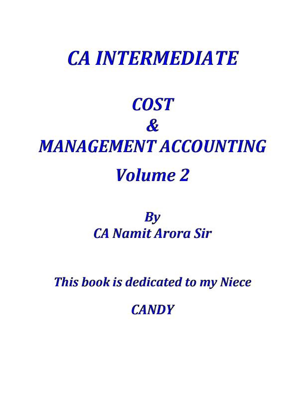 COST VOLUME 2 IMP QUESTIONS(MAY24)

(VOLUME 1 IS ALREADY POSTED CHECK IN MY POST )