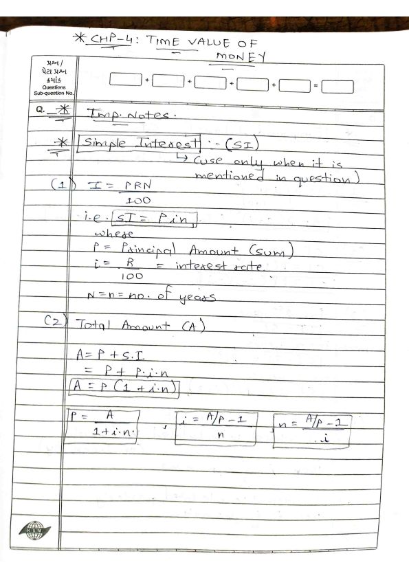 TVM formula 