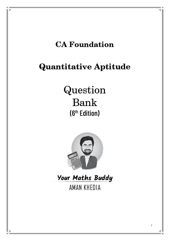 Quantitative Aptitude (Question Bank)