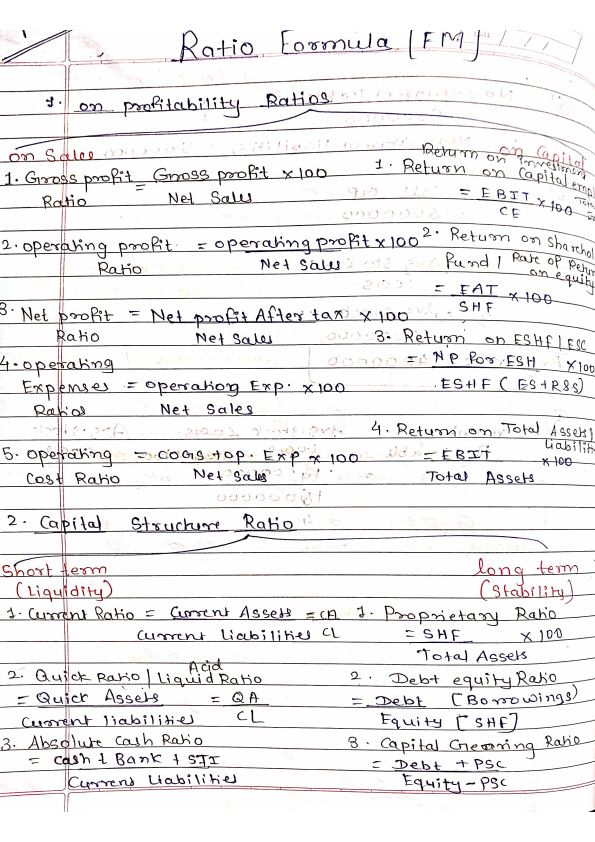 Ratio Formula FM ??️