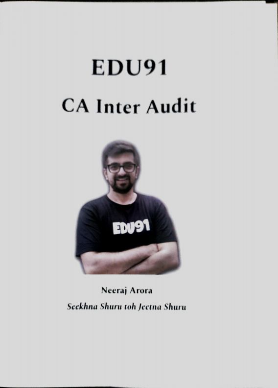 Audit and Ethics 
  ~ By Ca Neeraj Arora Sir
