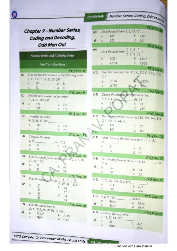 Logical reasoning MCQ COMPILER 