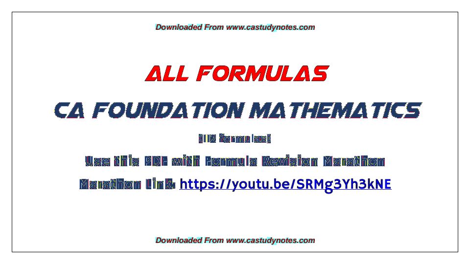 This is the formula sheet of maths...learn it every day 